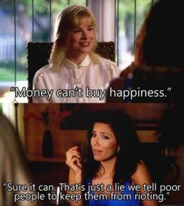 money equals happiness